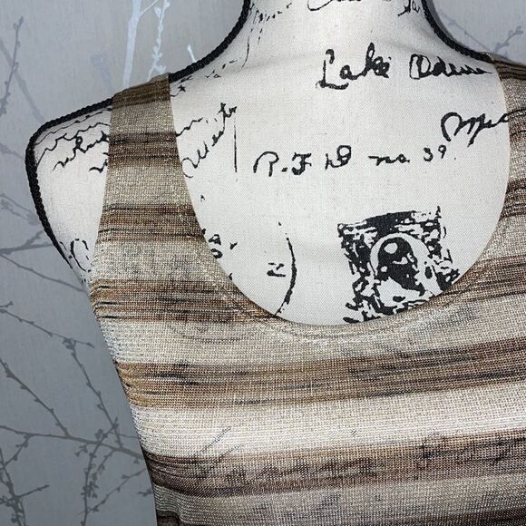 ‎Banana Republic gold and brown tank, Size Small - Picture 2 of 4